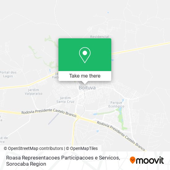 Roasa Representacoes Participacoes e Servicos map