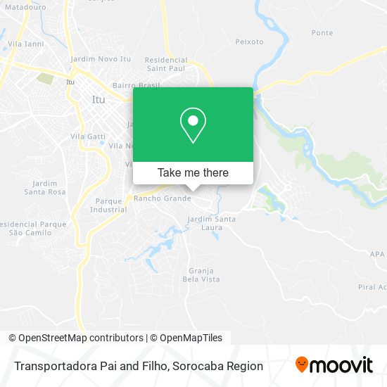 Transportadora Pai and Filho map
