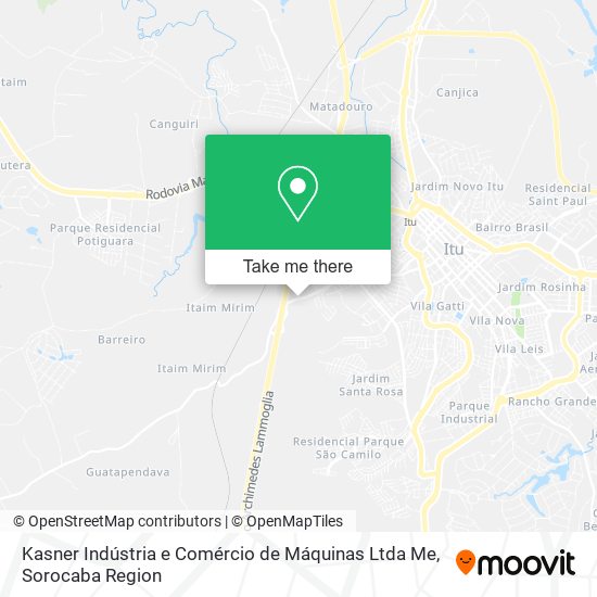 Kasner Indústria e Comércio de Máquinas Ltda Me map