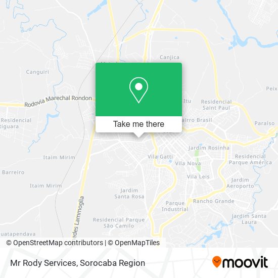 Mr Rody Services map