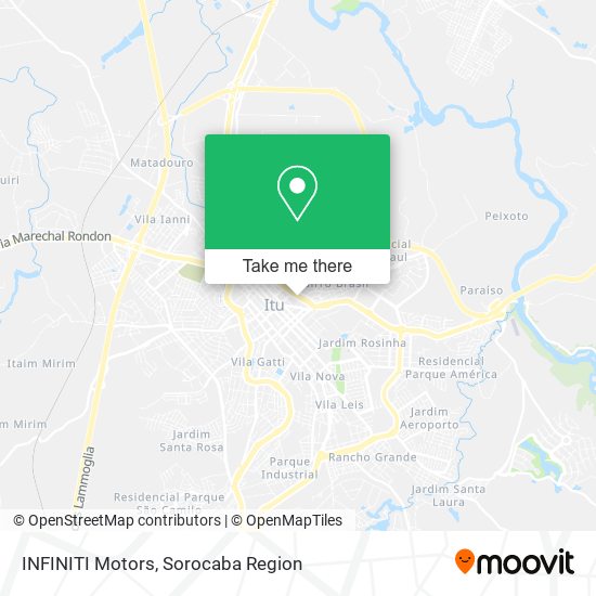 INFINITI Motors map