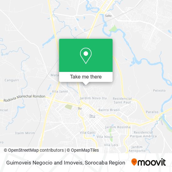 Guimoveis Negocio and Imoveis map