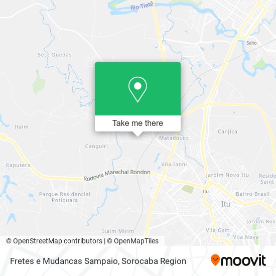 Fretes e Mudancas Sampaio map