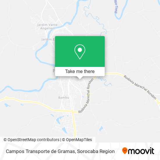 Mapa Campos Transporte de Gramas