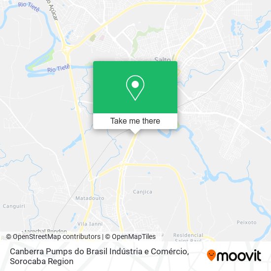 Canberra Pumps do Brasil Indústria e Comércio map