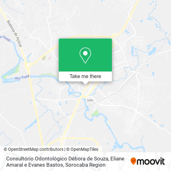 Mapa Consultório Odontológico Débora de Souza, Eliane Amaral e Evanes Bastos