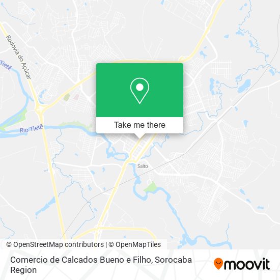 Mapa Comercio de Calcados Bueno e Filho