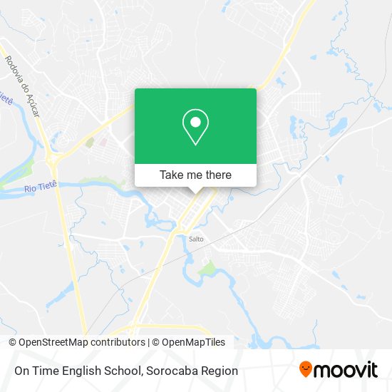 On Time English School map