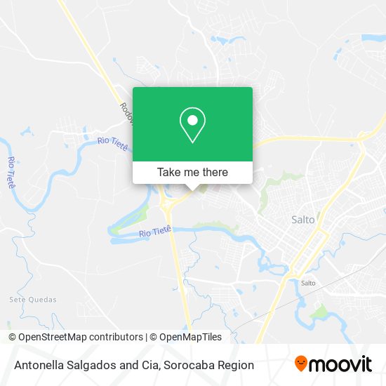 Mapa Antonella Salgados and Cia