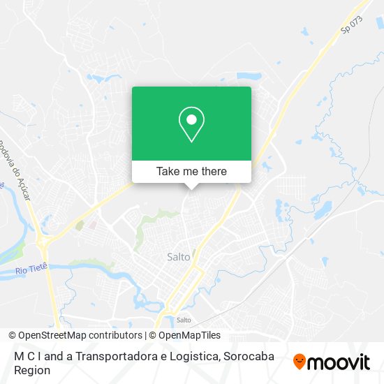 M C I and a Transportadora e Logistica map