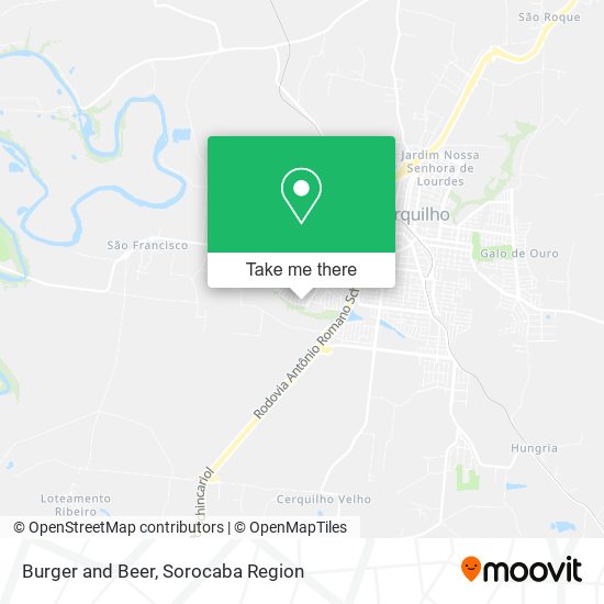 Burger and Beer map