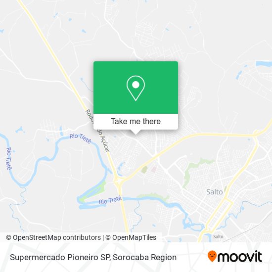 Mapa Supermercado Pioneiro SP