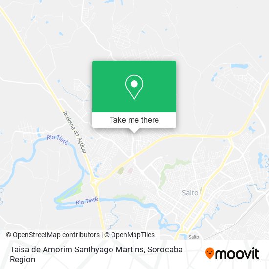 Taisa de Amorim Santhyago Martins map