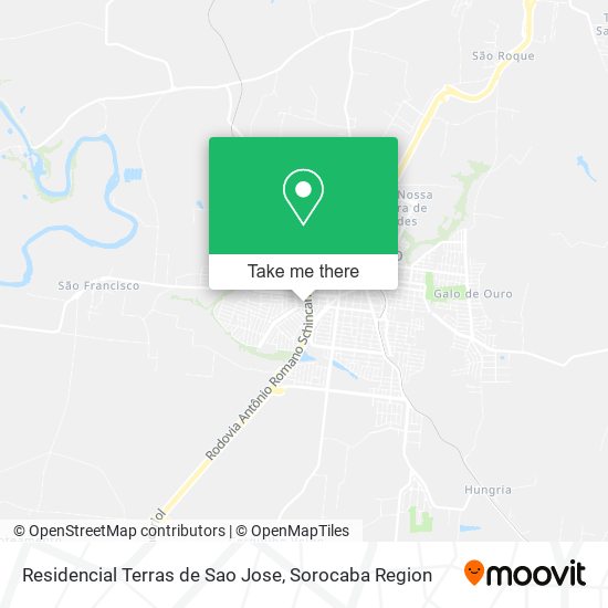 Mapa Residencial Terras de Sao Jose
