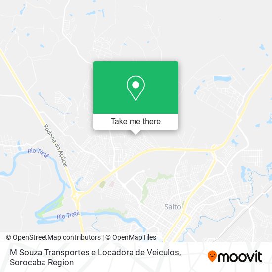Mapa M Souza Transportes e Locadora de Veiculos