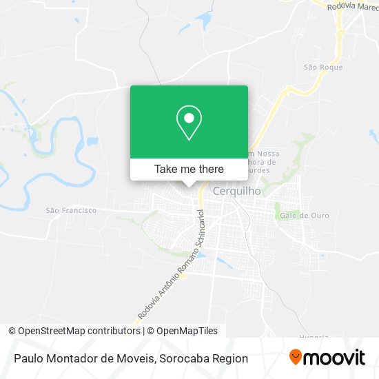 Mapa Paulo Montador de Moveis