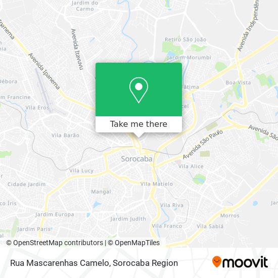 Rua Mascarenhas Camelo map