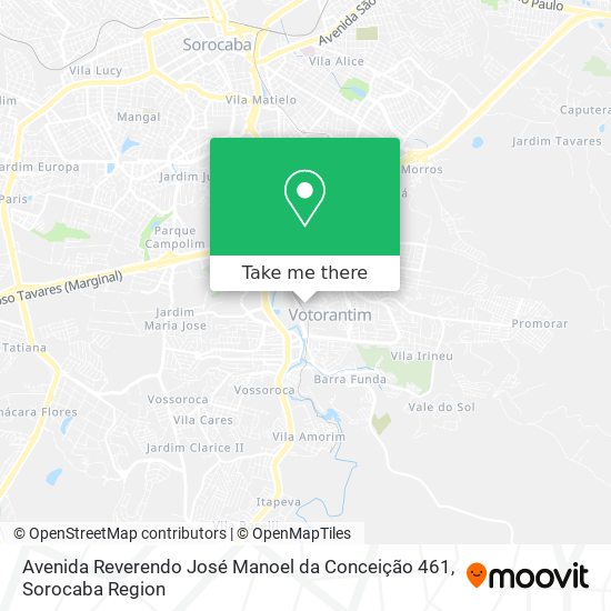 Avenida Reverendo José Manoel da Conceição 461 map