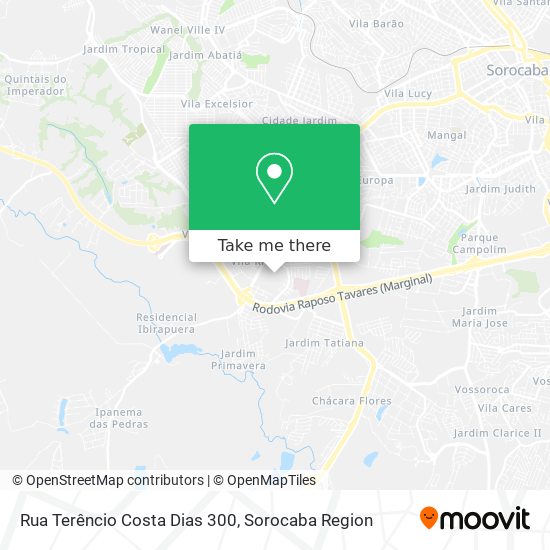 Rua Terêncio Costa Dias 300 map