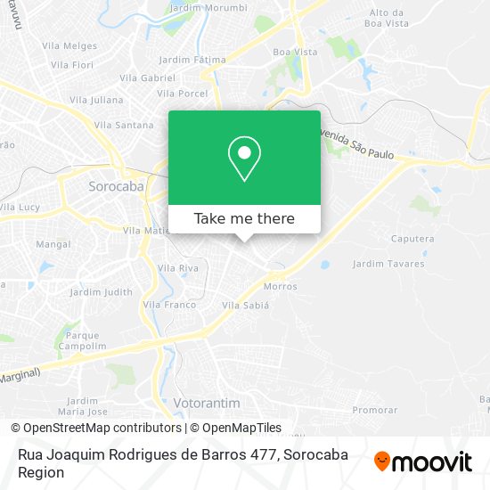 Mapa Rua Joaquim Rodrigues de Barros 477