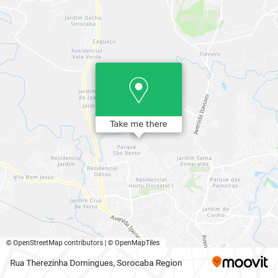 Mapa Rua Therezinha Domingues