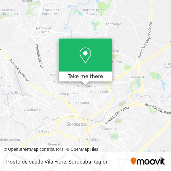 Posto de saude Vila Fiore map