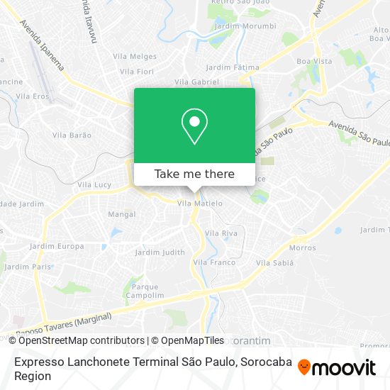 Expresso Lanchonete Terminal São Paulo map