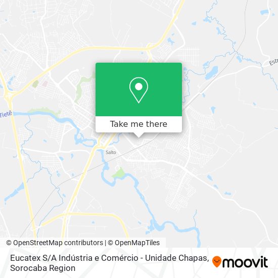 Eucatex S / A Indústria e Comércio - Unidade Chapas map