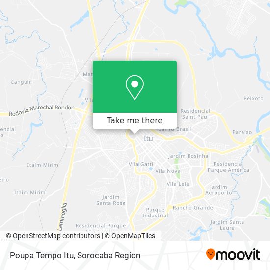 Poupa Tempo Itu map