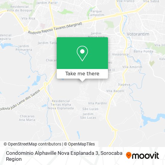Mapa Condomínio Alphaville Nova Esplanada 3