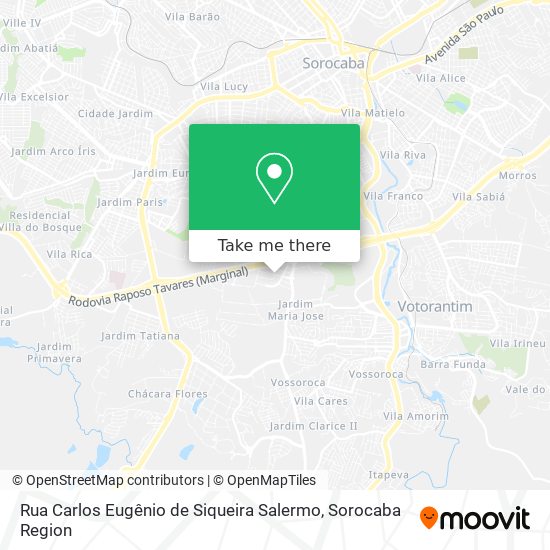 Rua Carlos Eugênio de Siqueira Salermo map