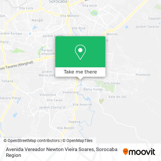 Avenida Vereador Newton Vieira Soares map