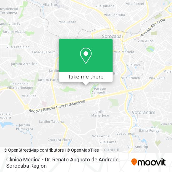 Mapa Clínica Médica - Dr. Renato Augusto de Andrade