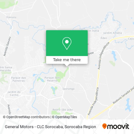 General Motors - CLC	Sorocaba map