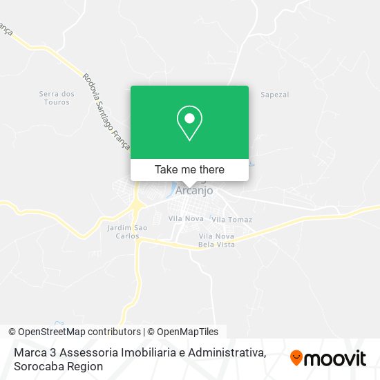 Mapa Marca 3 Assessoria Imobiliaria e Administrativa