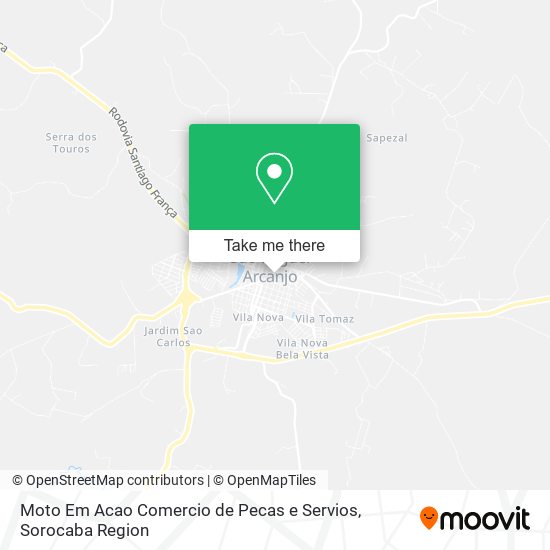 Moto Em Acao Comercio de Pecas e Servios map