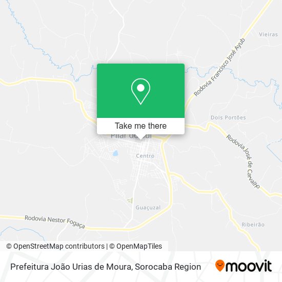 Mapa Prefeitura João Urias de Moura