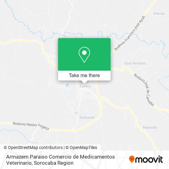 Armazem Paraiso Comercio de Medicamentos Veterinario map