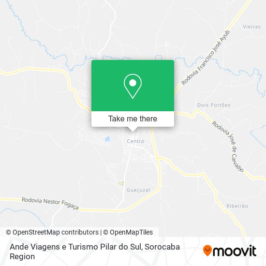 Ande Viagens e Turismo Pilar do Sul map