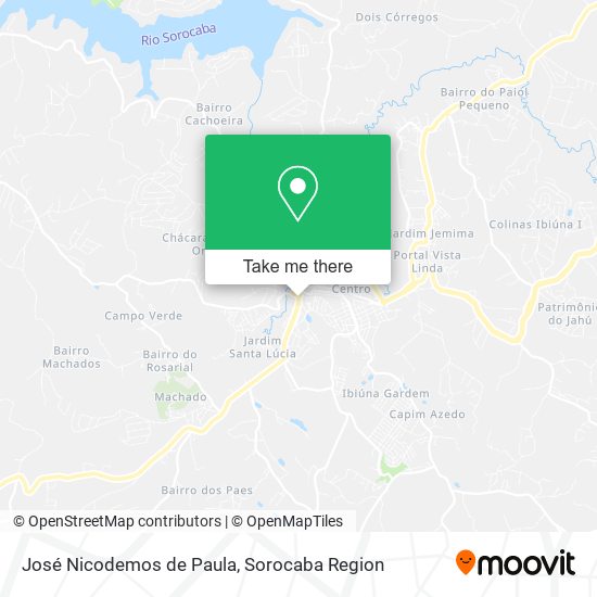 Mapa José Nicodemos de Paula