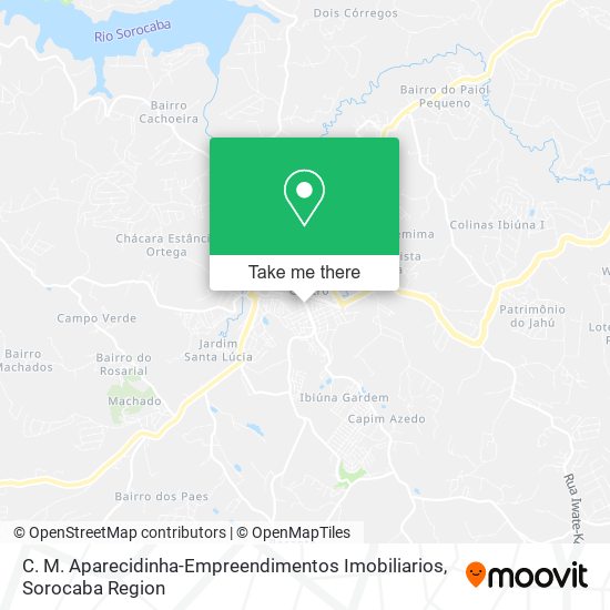 Mapa C. M. Aparecidinha-Empreendimentos Imobiliarios