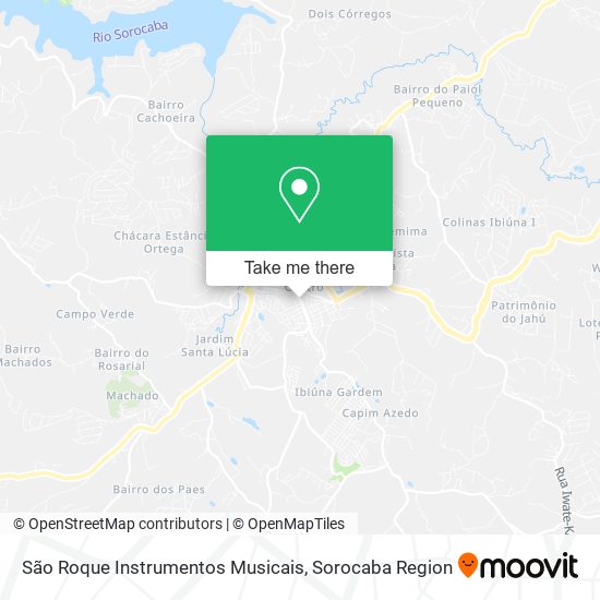 Mapa São Roque Instrumentos Musicais