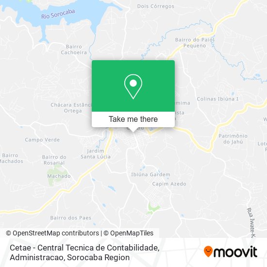 Cetae - Central Tecnica de Contabilidade, Administracao map