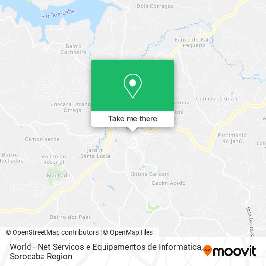 Mapa World - Net Servicos e Equipamentos de Informatica