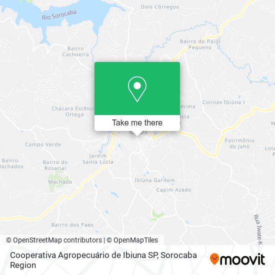 Cooperativa Agropecuário de Ibiuna SP map