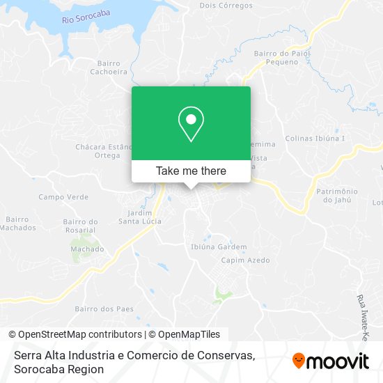 Serra Alta Industria e Comercio de Conservas map