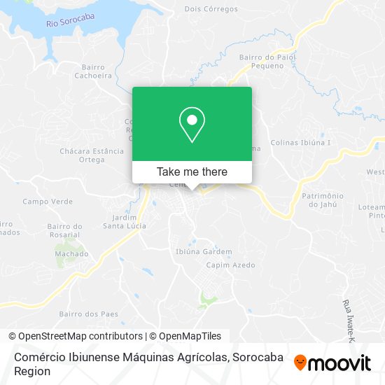 Mapa Comércio Ibiunense Máquinas Agrícolas