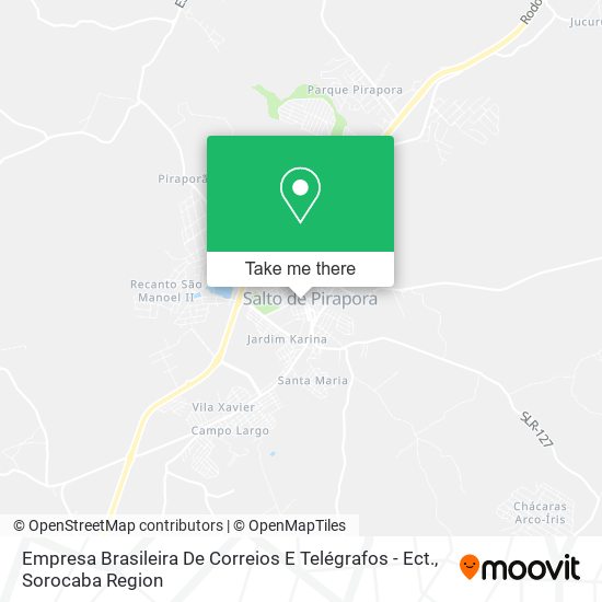 Mapa Empresa Brasileira De Correios E Telégrafos - Ect.