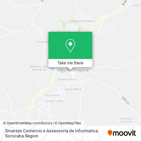 Mapa Smarsys Comercio e Assessoria de Informatica