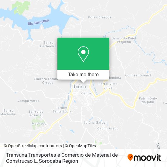 Mapa Transuna Transportes e Comercio de Material de Construcao L